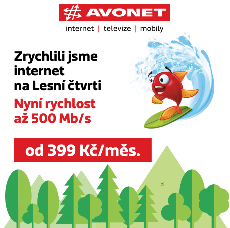 Zrychlili jsme internet na Lesní čtvrti